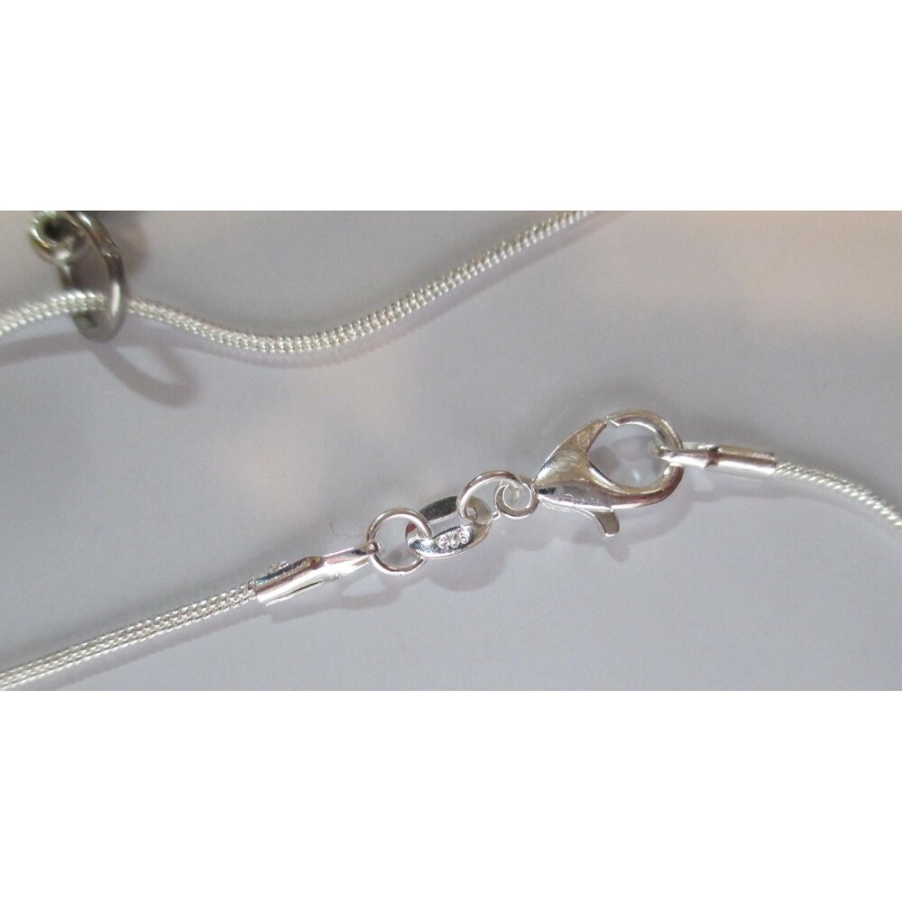 24"sterling silver necklace with coin bezel Walking Liberty Half Dollar - Picture 4 of 5